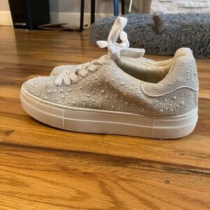 Betsey Johnson Jeweled Sneakers